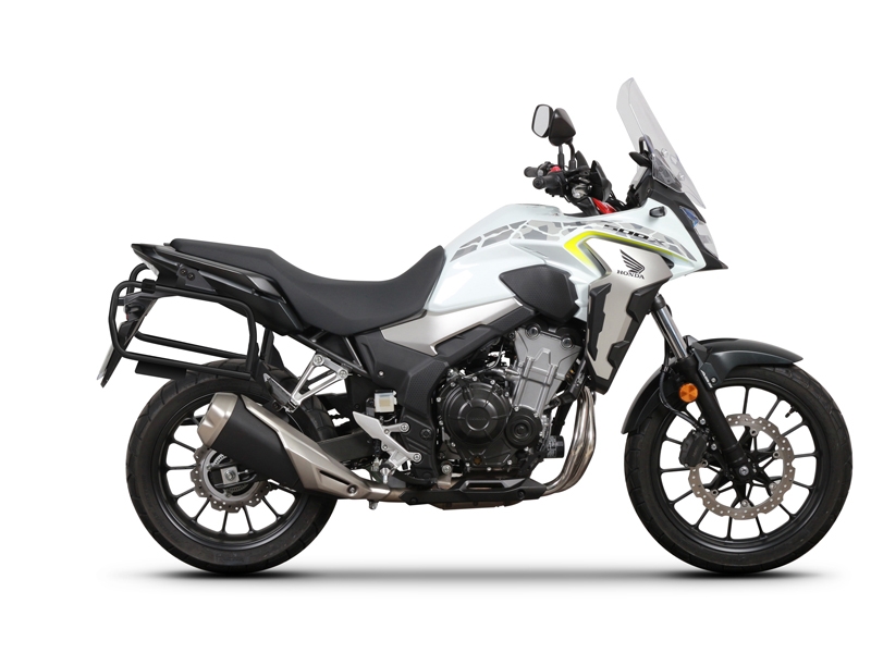 Set complet de cutii de aluminiu SHAD TERRA NEGRU, 37L cutie centrala si 36L / 36L cutii laterale, incluzand kit montaj si placa SHAD HONDA CB 500 X