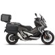 Set complet de cutii de aluminiu, SHAD TERRA NEGRU, 48L cutie centrala si 47L / 47L cutii laterale, incluzand kit de montaj si placa SHAD HONDA X-ADV 750