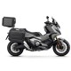Set complet de cutii de aluminiu SHAD TERRA NEGRU, 48L cutie centrala si 36L / 36L cutii laterale, incluzand kit de montaj si placa SHAD HONDA X-ADV 750