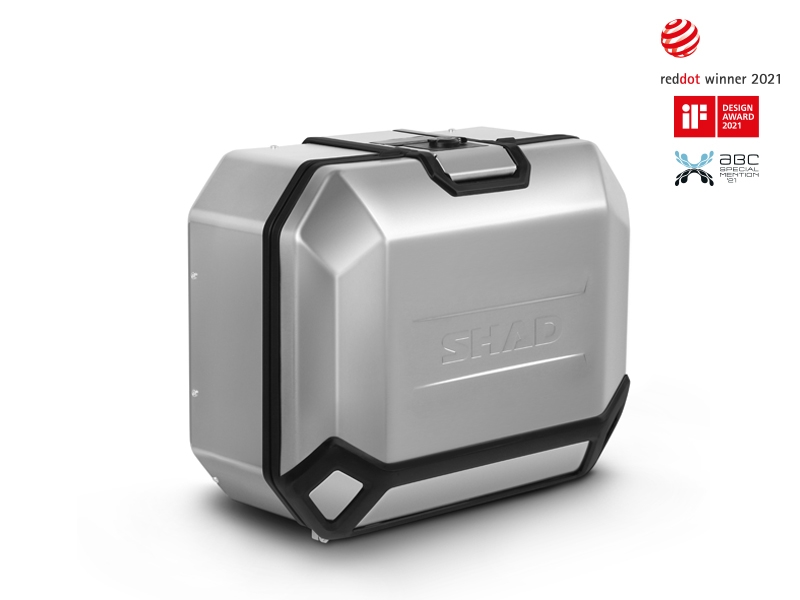 Set complet de 36L / 36L cutii laterale de aluminium SHAD TERRA, incluzand kit montaj SHAD SUZUKI DL 650 V-Strom