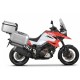 Set complet de cutii de aluminiu SHAD TERRA, 37L cutie centrala  si 47L / 47L cutii laterale, incluzand kit montaj si placa SHAD SUZUKI DL 1000 V-Strom/ DL 1050 V-Strom