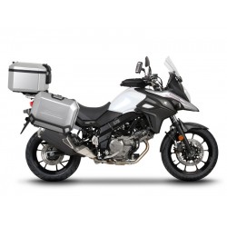 Set complet de cutii de aluminiu SHAD TERRA, 48L cutie centrala  si  47L / 47L cutii laterale, incluzand kit montaj si placa SHAD SUZUKI DL 650 V-Strom Set complet de cutii de aluminiu SHAD TERRA, 48L cutie centrala  si  47L / 47L cutii laterale, incluzand kit montaj si placa SHAD SUZUKI DL 650 V-Strom