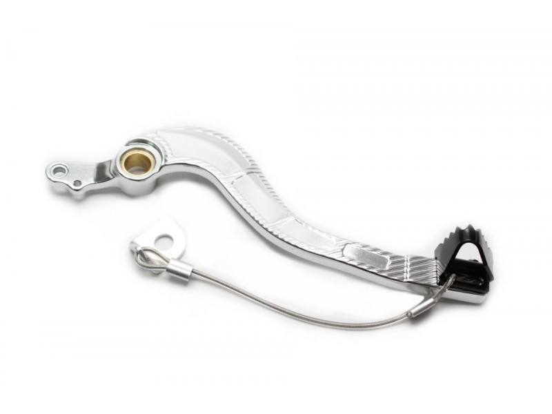 Brake pedal MOTION STUFF 83P-0081002 silver body, black steel fixed tip Steel Fixed Tip
