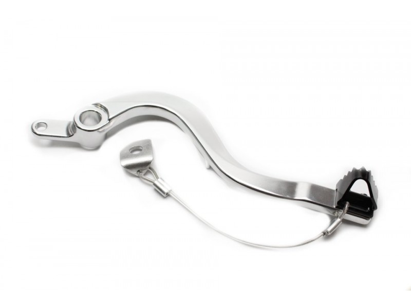 Brake pedal MOTION STUFF 83P-0211002 silver body, black steel fixed tip Steel Fixed Tip