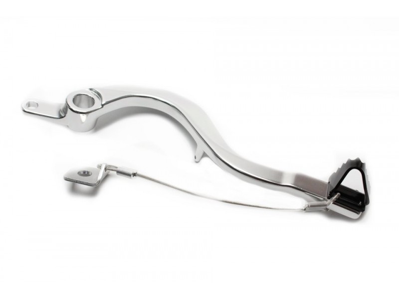 Brake pedal MOTION STUFF 83P-0221002 silver body, black steel fixed tip Steel Fixed Tip