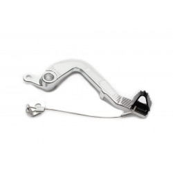 Brake pedal MOTION STUFF 83P-0231002 silver body, black steel fixed tip Steel Fixed Tip Brake pedal MOTION STUFF 83P-0231002 silver body, black steel fixed tip Steel Fixed Tip
