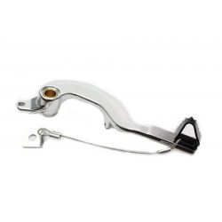 Brake pedal MOTION STUFF 83P-0671002 silver body, black steel fixed tip Steel Fixed Tip Brake pedal MOTION STUFF 83P-0671002 silver body, black steel fixed tip Steel Fixed Tip