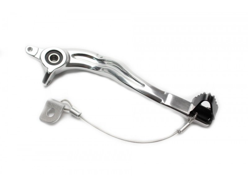 Brake pedal MOTION STUFF 83P-0811002 silver body, black steel fixed tip Steel Fixed Tip