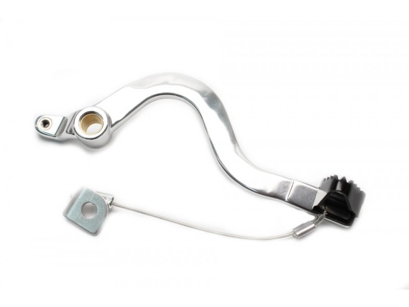 Brake pedal MOTION STUFF 83P-0861002 silver body, black steel fixed tip Steel Fixed Tip