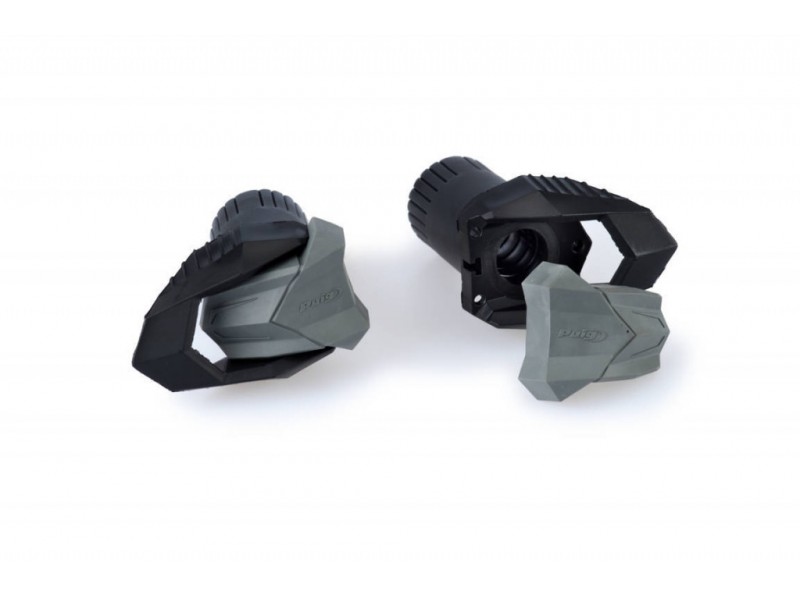 Frame sliders PUIG R19 3150N black with grey rubber