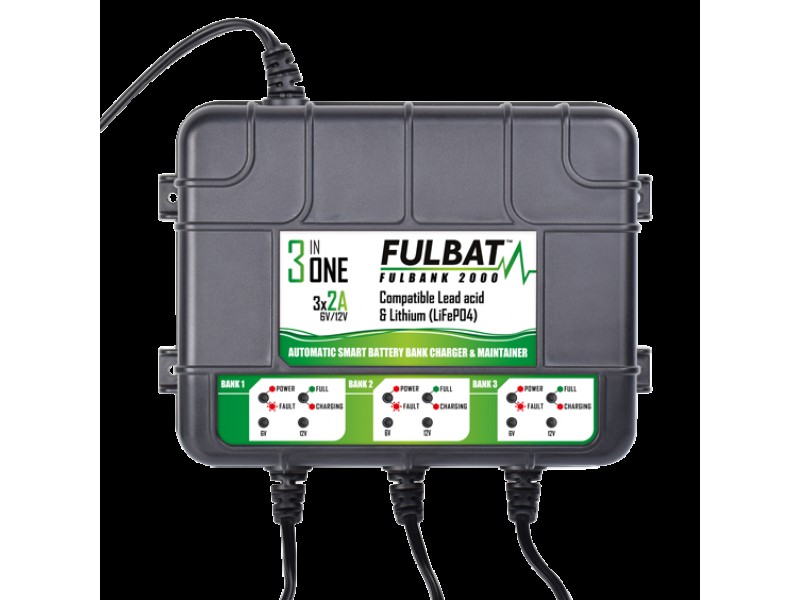 Bank Charger FULBAT FULBANK 2000 FULBANK 2000 (suitable also for Lithium) Bank Charger FULBAT FULBANK 2000 FULBANK 2000 (suitable also for Lithium)