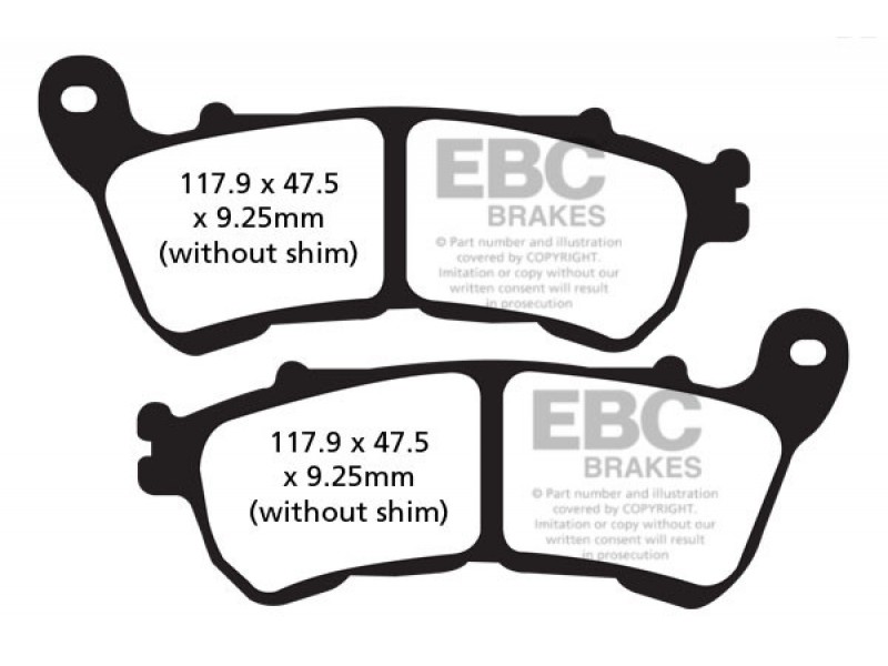 Placute de frana EBC EPFA640HH
