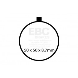 Placute de frana EBC GPFAX743HH Placute de frana EBC GPFAX743HH