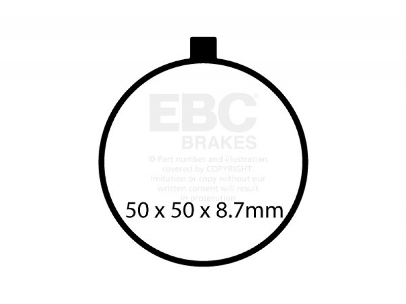 Placute de frana EBC GPFAX743HH