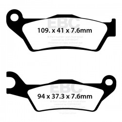 Placute de frana EBC SFA732 Placute de frana EBC SFA732