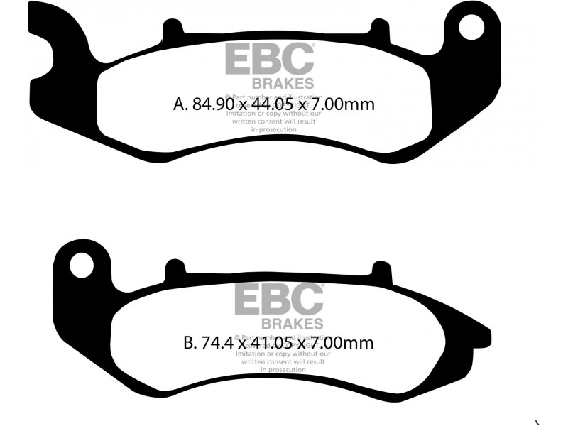Placute de frana EBC FA707 Placute de frana EBC FA707