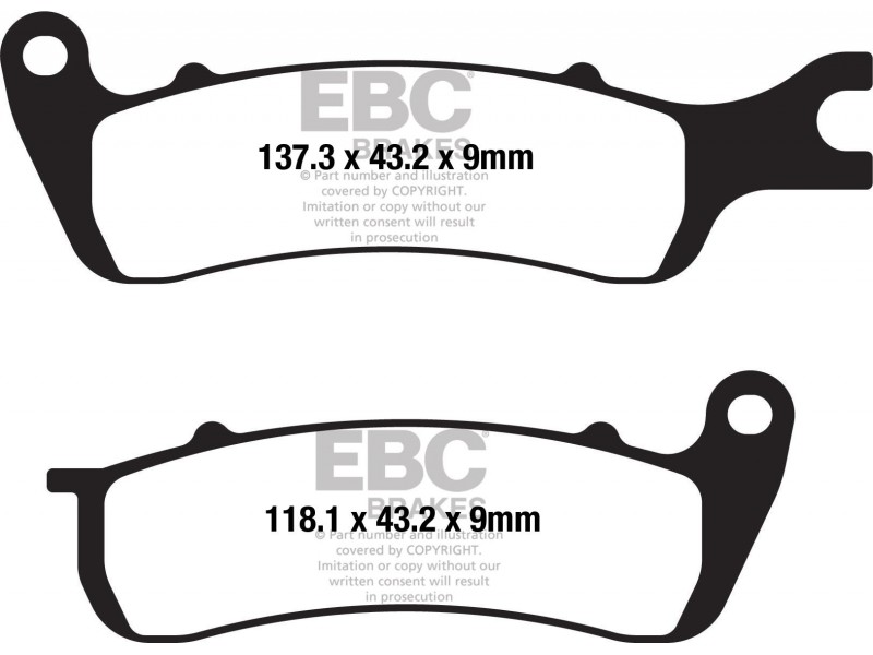 Placute de frana EBC FA722 Placute de frana EBC FA722