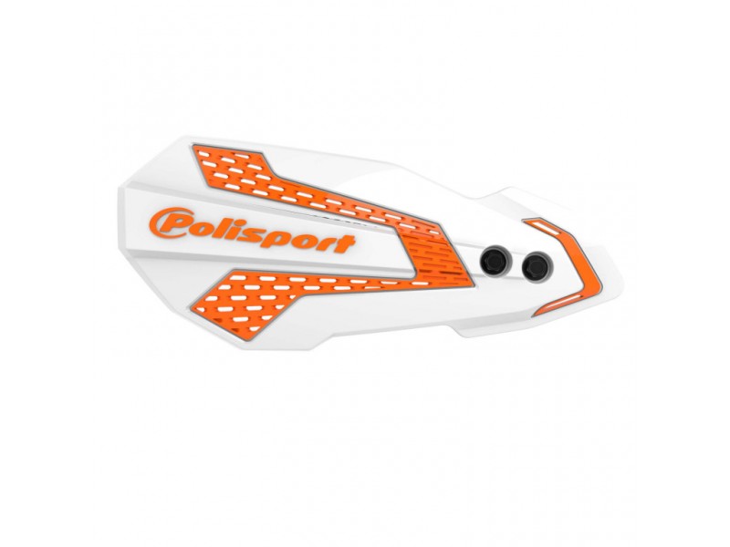 Handguard POLISPORT MX FLOW 8308200004 with mounting system white/orange 16