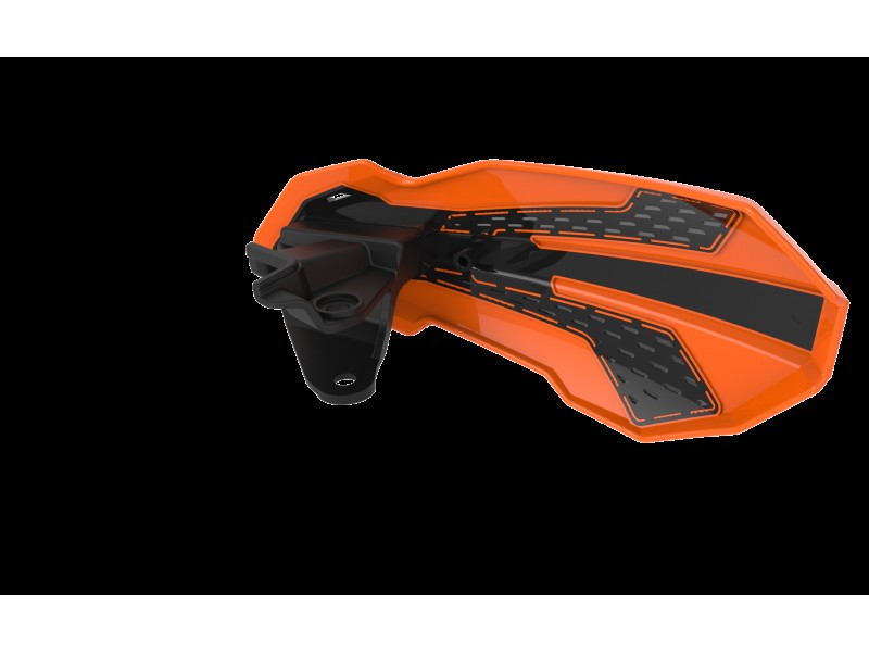 Handguard POLISPORT MX FLOW 8308200005 with mounting system orange 16/black Handguard POLISPORT MX FLOW 8308200005 with mounting system orange 16/black