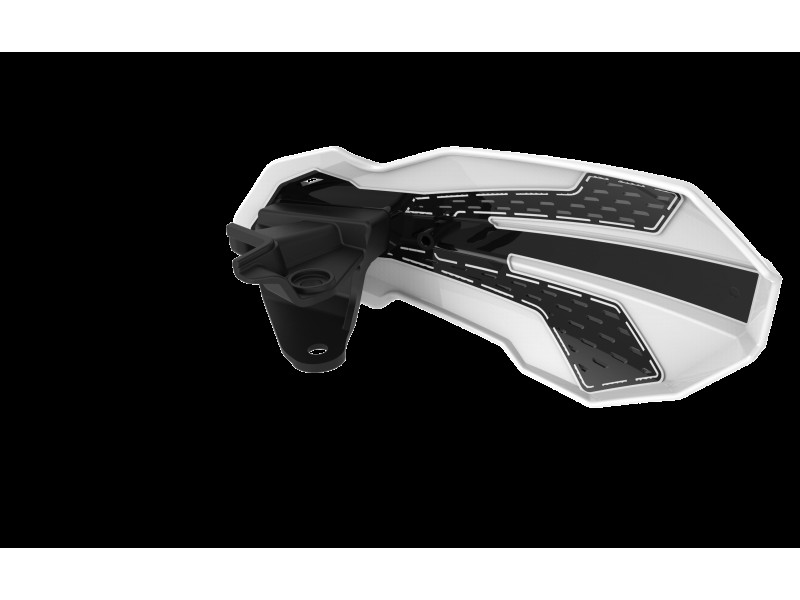 Handguard POLISPORT MX FLOW 8308200016 with mounting system white /blue 98 Handguard POLISPORT MX FLOW 8308200016 with mounting system white /blue 98