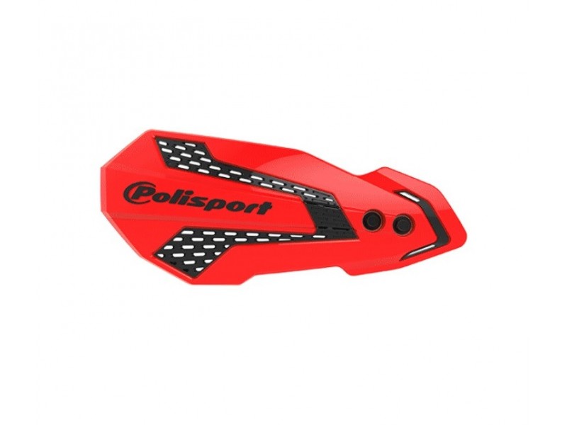 Handguard POLISPORT MX FLOW 8308200021 with mounting system red CR 04/black