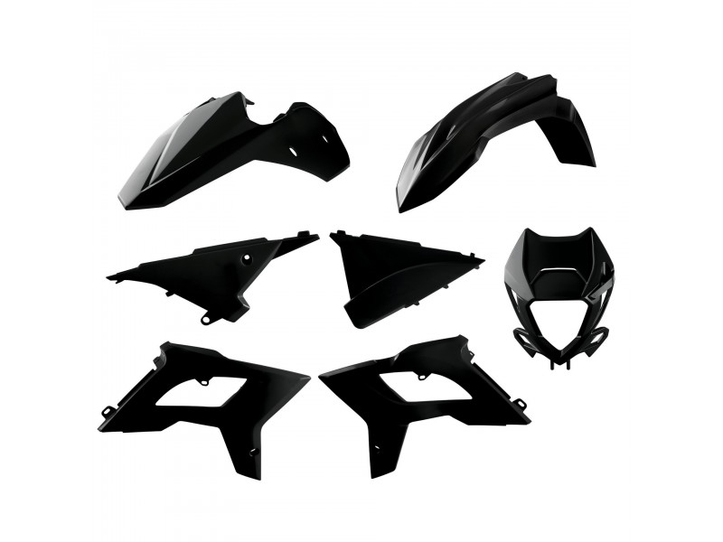 Kit plastice POLISPORT 91087 restyling Negru