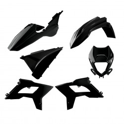 Kit plastice POLISPORT 91077 restyling Negru Kit plastice POLISPORT 91077 restyling Negru