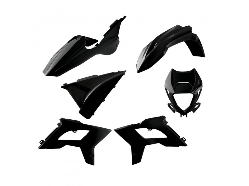 Kit plastice POLISPORT 91077 restyling Negru