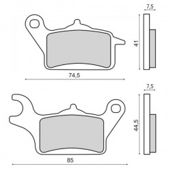 Placute de frana RMS 225103620 Placute de frana RMS 225103620