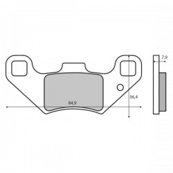 Placute de frana RMS 225103630 Placute de frana RMS 225103630