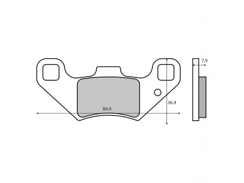 Placute de frana RMS 225103630 Placute de frana RMS 225103630