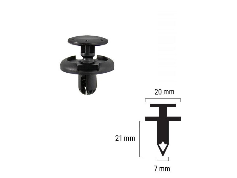 Plastic rivet RMS 121832020 Plastic rivet RMS 121832020
