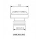 Plug oil cap PUIG TRACK 20340A Albastru