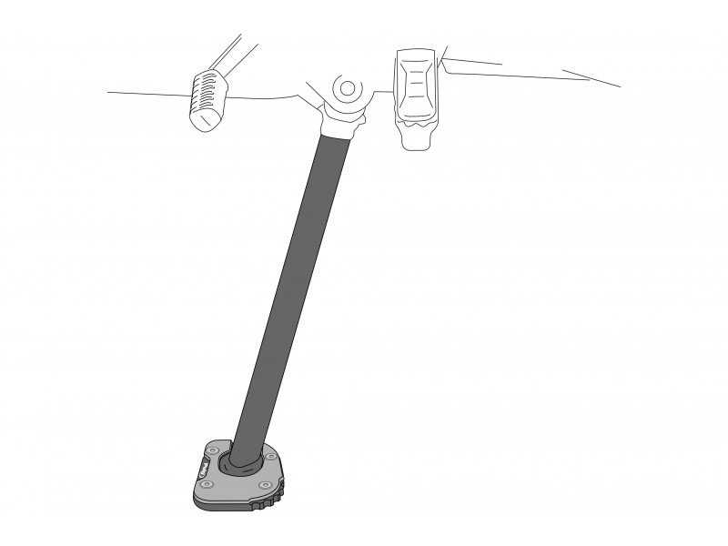 Kickstand extension PUIG 20459N Negru