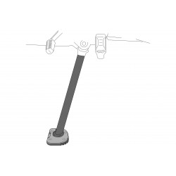 Kickstand extension PUIG 20553N Negru Kickstand extension PUIG 20553N Negru