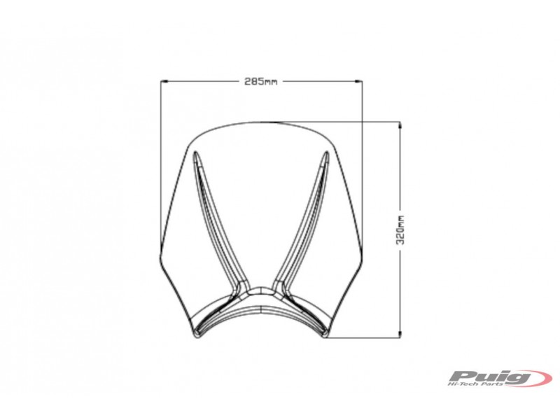 Windshield PUIG MITO 20702N Negru Windshield PUIG MITO 20702N Negru