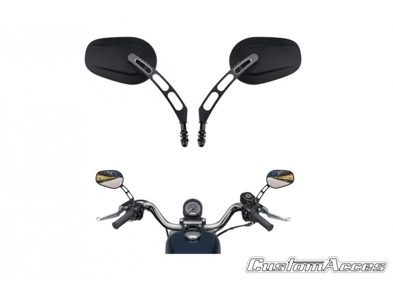 Oglinda retrovizoare CUSTOMACCES MISURI JR0017N Negru pereche