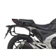 Set complet de cutii de aluminiu SHAD TERRA NEGRU, 37L cutie centrala si 36L / 36L cutii laterale, incluzand kit montaj si placa SHAD HONDA NC 750 X 2021-