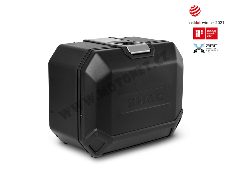 Set complet de cutii de aluminiu 47L / 47L SHAD TERRA NEGRU, incluzand kit montaj SHAD DUCATI MULTISTRADA 950 / 1200 / 1260