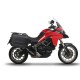Set complet de cutii de aluminiu 47L / 47L SHAD TERRA NEGRU, incluzand kit montaj SHAD DUCATI MULTISTRADA 950 / 1200 / 1260