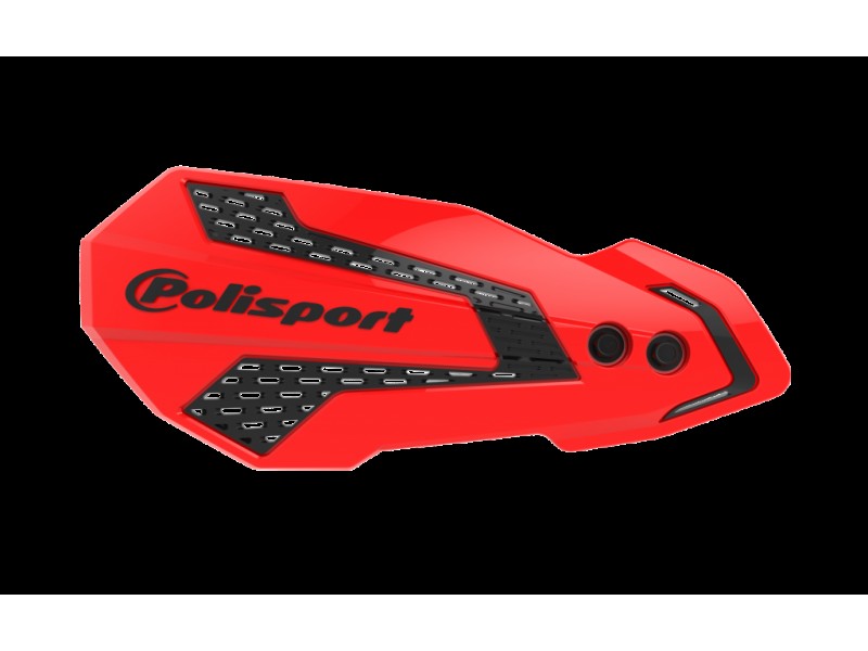 Handguard POLISPORT MX FLOW 8308200023 with mounting system Red CR04/black