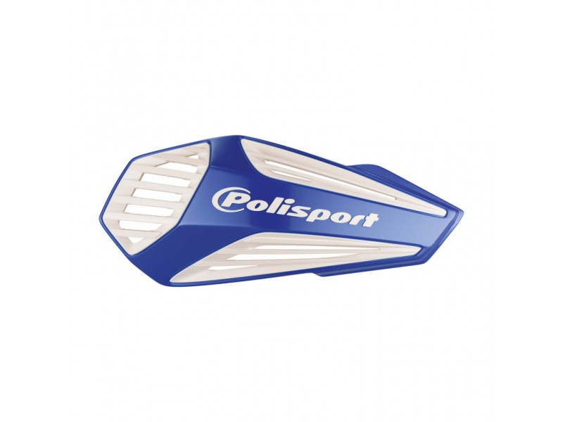 Handguard POLISPORT MX AIR 8308400006 with universal handlebar mounting kit BlueYam98 / White