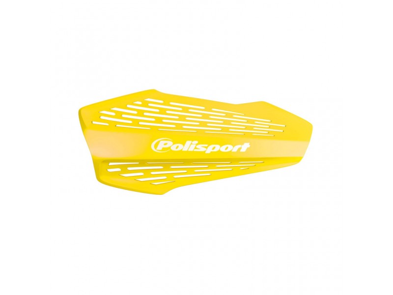 Handguard POLISPORT MX FORCE 8308700004 with universal handlebar mounting kit Yellow RM 01