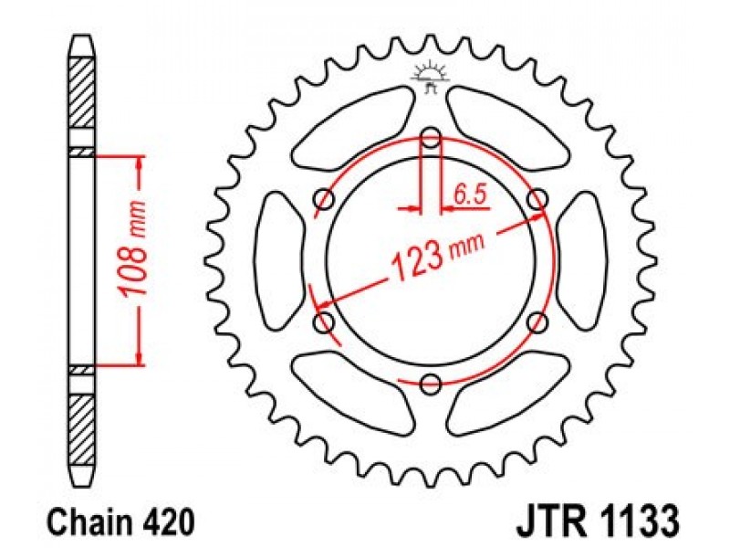 Foaie spate JT JTR 1133-59 59T, 420 Foaie spate JT JTR 1133-59 59T, 420