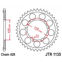 Foaie spate JT JTR 1135-62 62T, 428 Foaie spate JT JTR 1135-62 62T, 428