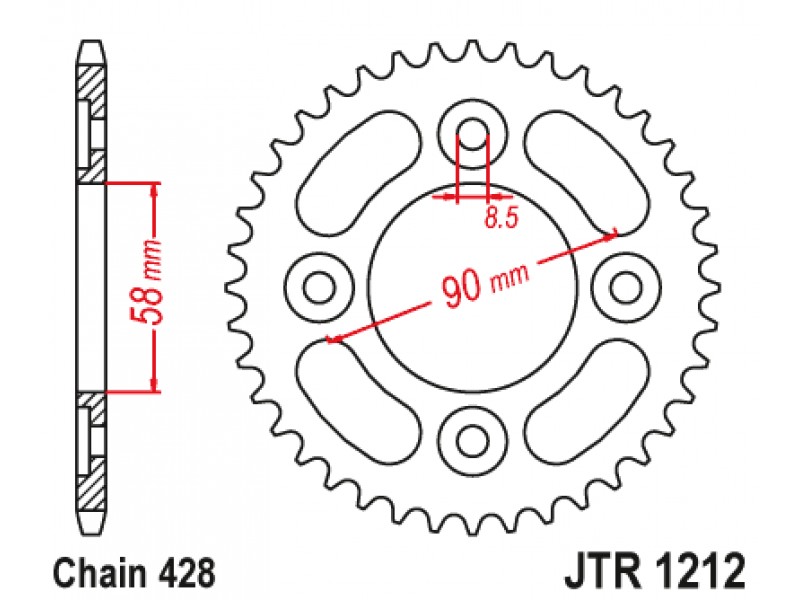 Foaie spate JT JTR 1212-35 35T, 428 Foaie spate JT JTR 1212-35 35T, 428