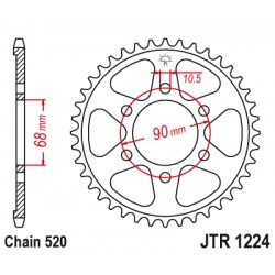 Foaie spate JT JTR 1224-36 36T, 520 Foaie spate JT JTR 1224-36 36T, 520