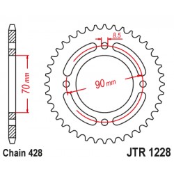 Foaie spate JT JTR 1228-34 34T, 428 Foaie spate JT JTR 1228-34 34T, 428