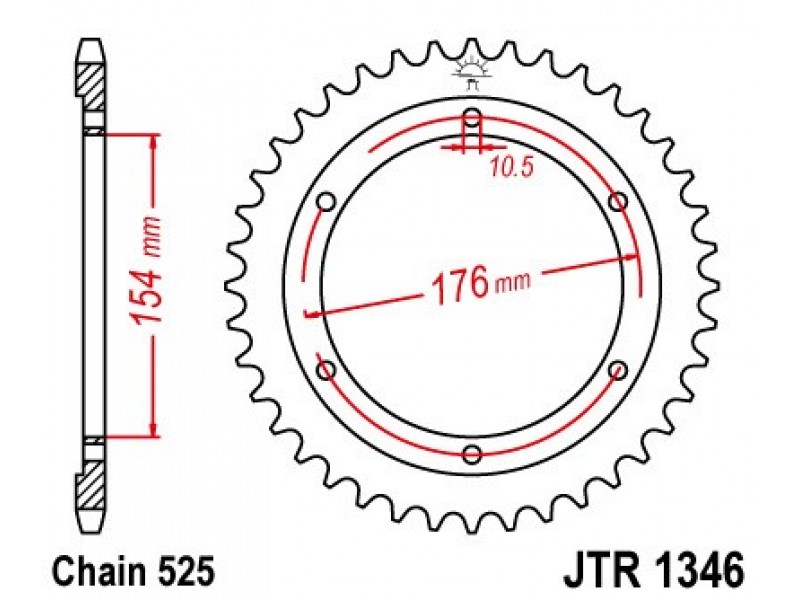 Foaie spate JT JTR 1346-44 44T, 525 Foaie spate JT JTR 1346-44 44T, 525