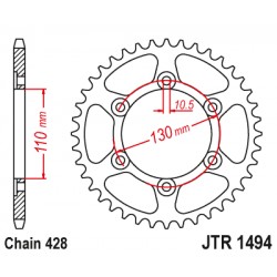 Foaie spate JT JTR 1494-56 56T, 428 Foaie spate JT JTR 1494-56 56T, 428